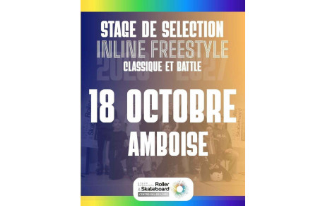 Sélections équipe régionale inline freestyle slalom